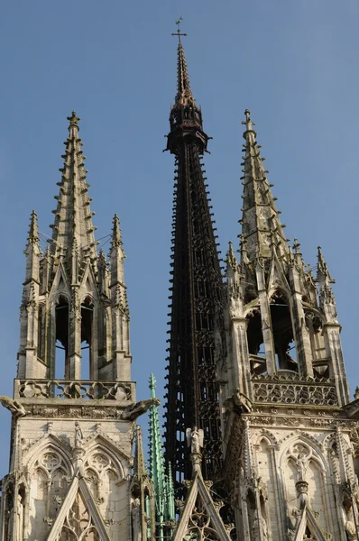 Frankrijk, klok van de toren van de kathedraal van rouen in Normandië Stockfoto