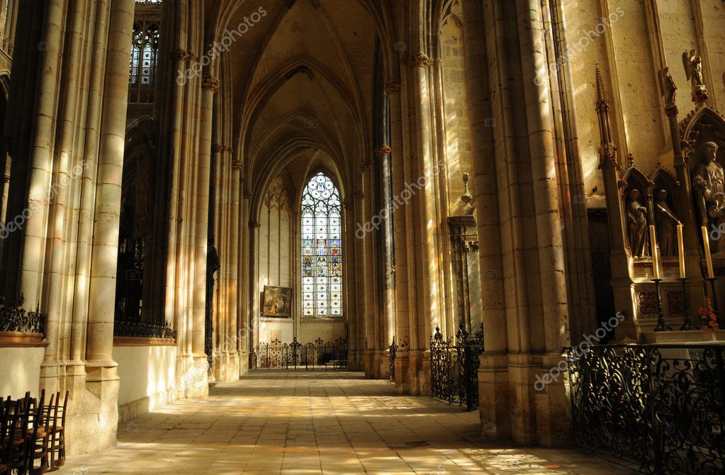 Abtei Kirche SaintOuen von Rouen in der Normandie — Stockfoto