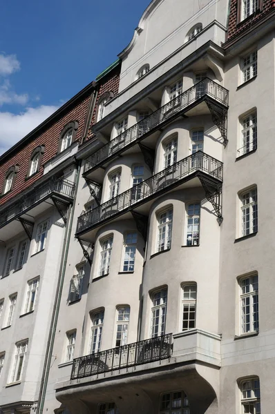 瑞典，老豪华大厦在斯德哥尔摩的中心 — 图库照片
