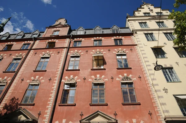 Svezia, antico edificio di lusso nel centro di Stoccolma — Foto Stock