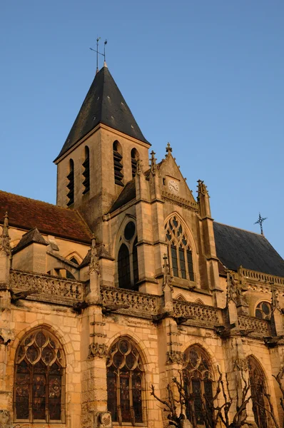 Francja, Kościół saint martin o triel — Zdjęcie stockowe