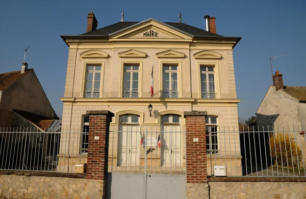 Ile de France, el ayuntamiento de Themericourt — Foto de Stock