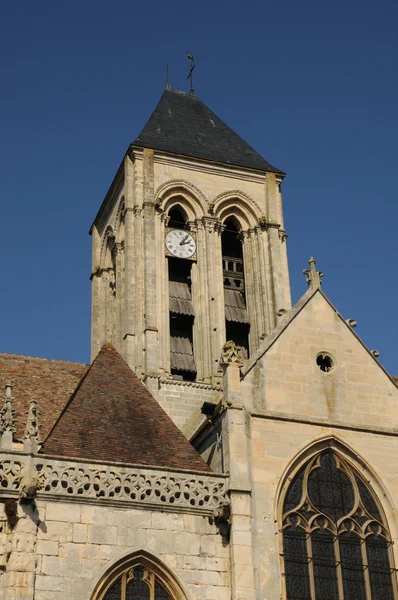 Ile de france, gotycki kościół vetheuil — Zdjęcie stockowe