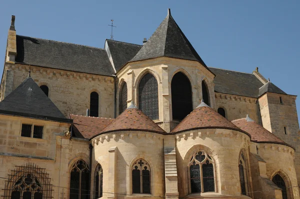 France, the exterior of the Pontoise cathedral — Stock Photo, Image