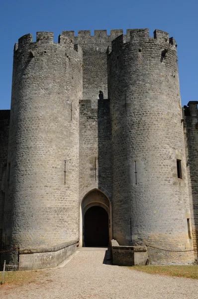 France, the medieval castle of Roquetaillade in Gironde — Stock Photo, Image