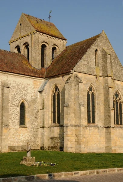 Ile de France, vechea biserică din Seraincourt — Fotografie, imagine de stoc