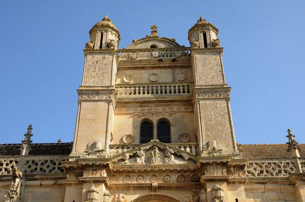 stock image Ile de France, the renaissance church of Vetheuil