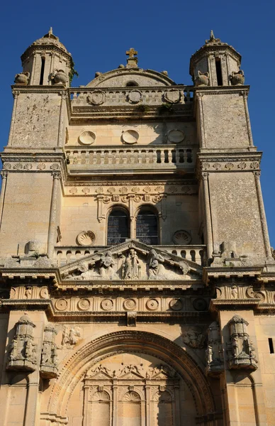 Ile de france, renesansowy Kościół vetheuil — Zdjęcie stockowe
