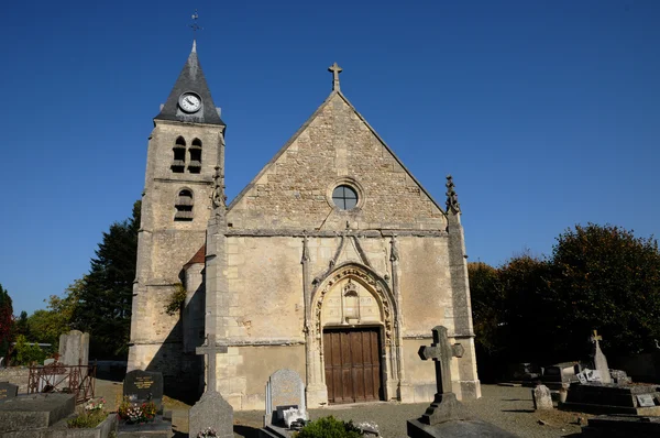 Ile de France, the old church of Villers en Arthies — Stock Photo, Image