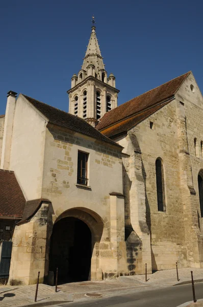 Frankrike, kyrkan saint christophe cergy — Stockfoto