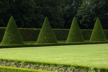 France, formal garden of the castle of Sceaux clipart