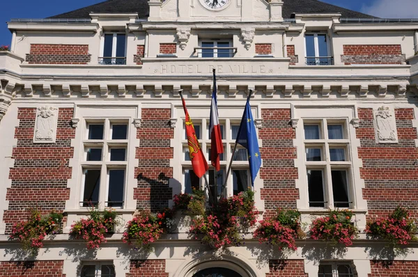 stock image France, the historical city hall of Villers ur Mer