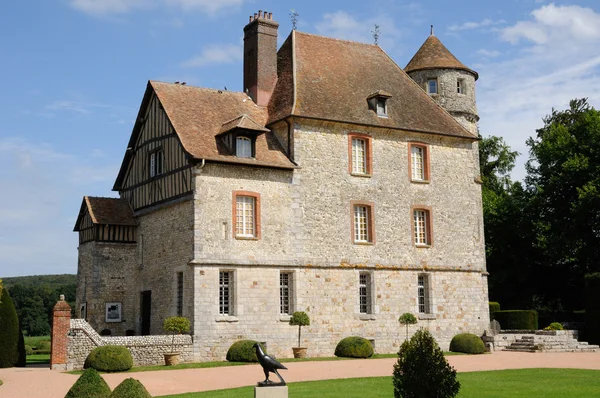 Frankrike, slottet av vascoeuil i Normandie — Stockfoto