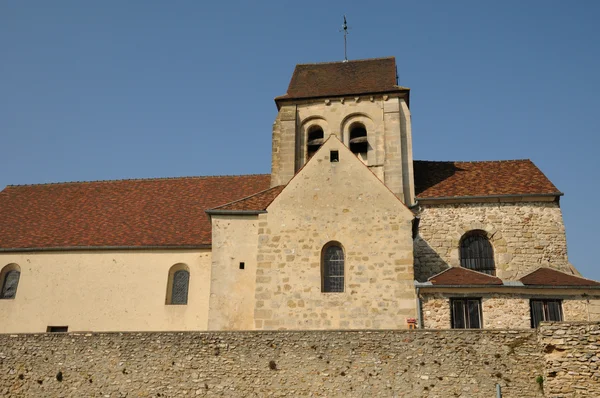일 드 프랑스, Courdimanche의 오래 된 교회 — 스톡 사진