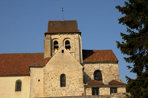 일 드 프랑스, Courdimanche의 오래 된 교회 — 스톡 사진