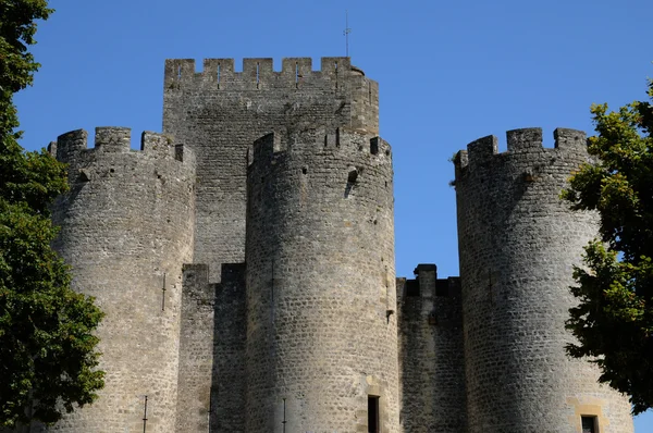 Francie, středověký hrad roquetaillade v gironde — Stock fotografie