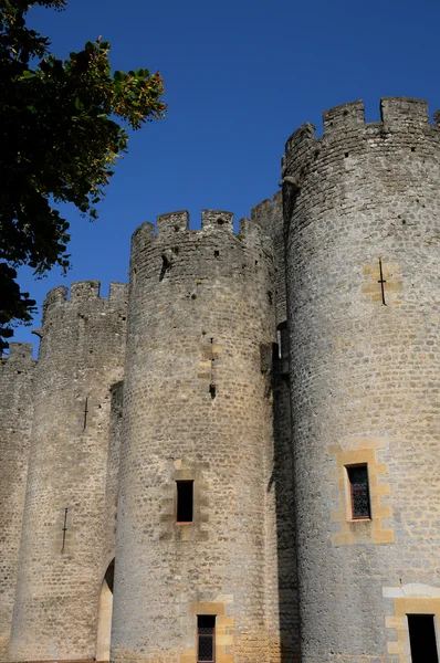 法国吉伦特省的 roquetaillade 的中世纪城堡 — 图库照片