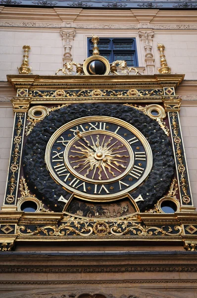 stock image Normandy, Le Gros Horloge, the symbol of Rouen