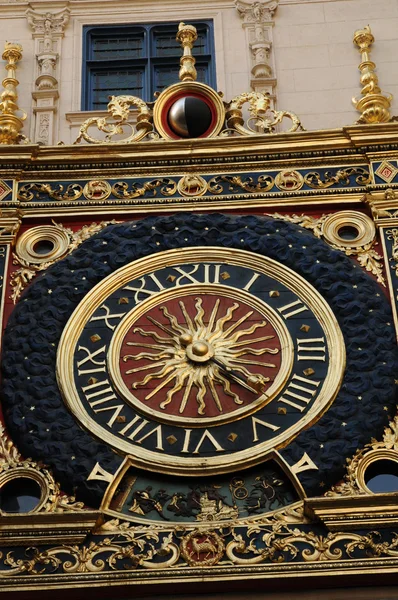 Normandía, Le Gros Horloge, el símbolo de Rouen — Foto de Stock
