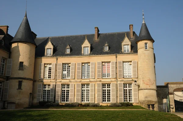 Francja, zamek zewnętrzny w val d oise — Zdjęcie stockowe