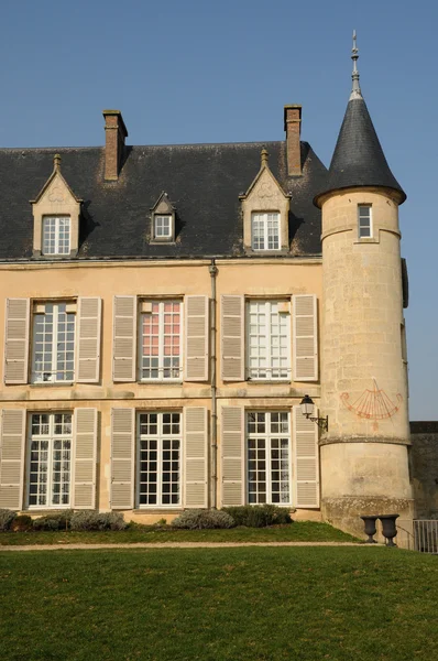Francja, zamek zewnętrzny w val d oise — Zdjęcie stockowe
