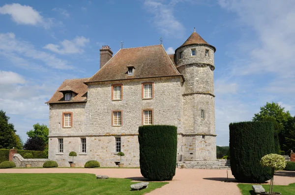 Francie, hrad vascoeuil v Normandii — Stock fotografie