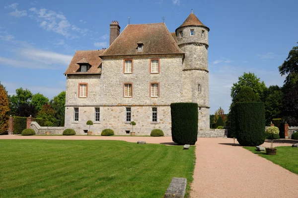 Francie, hrad vascoeuil v Normandii — Stock fotografie