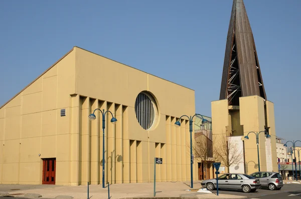 stock image Val d Oise, Sainte Claire church in Vaureal