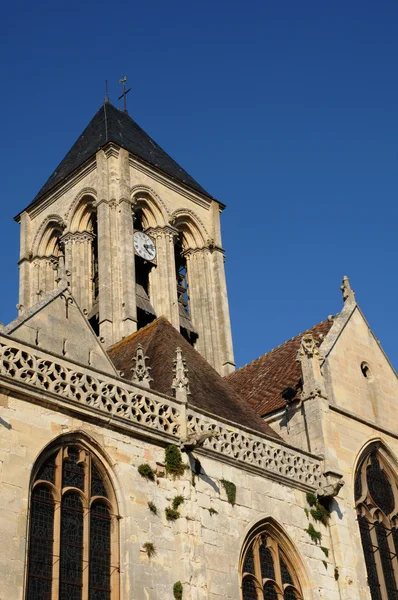 Ile de France, a Vetheuil gótikus templom — Stock Fotó