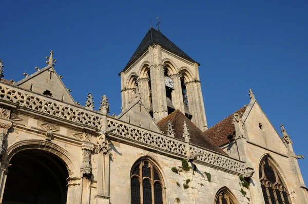Ile de france, die gotische Kirche von Vetheuil — Stockfoto