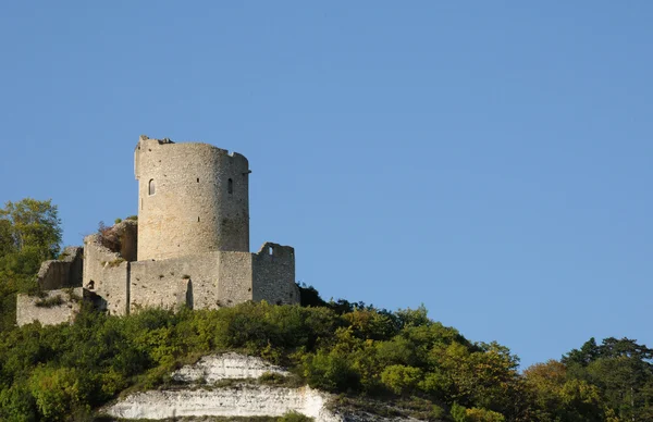 Francia, La Roche Guyon, mastio del XII secolo — Foto Stock
