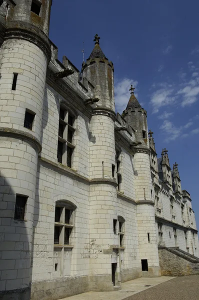 França, o castelo de Loches em Indre et Loire — Fotografia de Stock