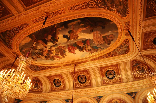 Franciaország, mennyezeti a Grand Theatre de Bordeaux — Stock Fotó