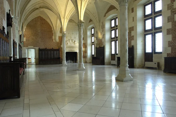 França, a sala do conselho no castelo de Amboise — Fotografia de Stock