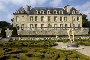 France, the castle of Auvers sur Oise clipart