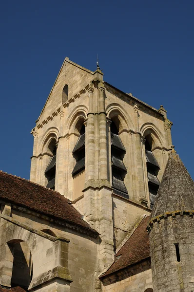 Fransa, auvers-sur oise Kilisesi — Stok fotoğraf