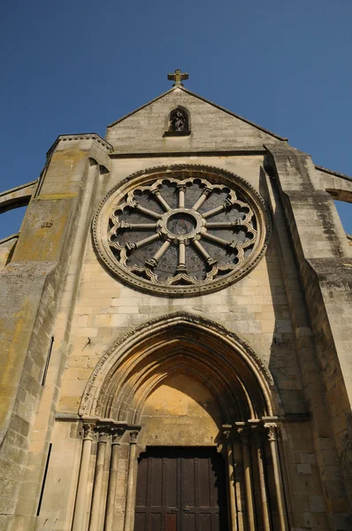 Franciaország, az egyház Auvers-sur Oise — Stock Fotó