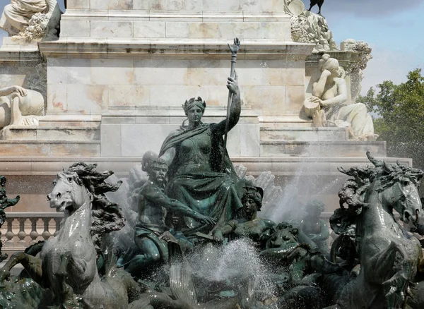Frankrijk, het monument aux girondins Bordeaux — Stockfoto
