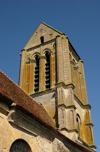 Ile de France, стара церква Ерувіль — стокове фото
