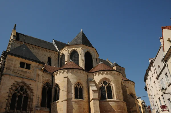 法国蓬图瓦兹大教堂的外墙 — 图库照片