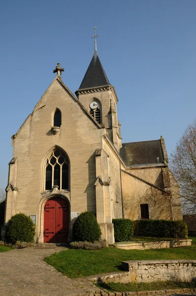 Франция, церковь Франимейнвиль в Валь-д 'Уазе — стоковое фото