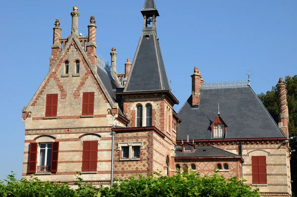 Francia, Yvelines, castillo de Becheville en Les Mureaux —  Fotos de Stock
