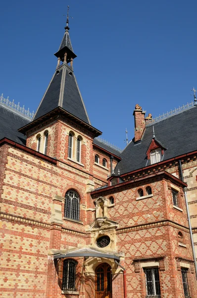 Yvelines, Franciaország Becheville vár a Les Mureaux — Stock Fotó
