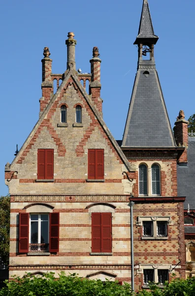 Francia, Yvelines, castillo de Becheville en Les Mureaux —  Fotos de Stock