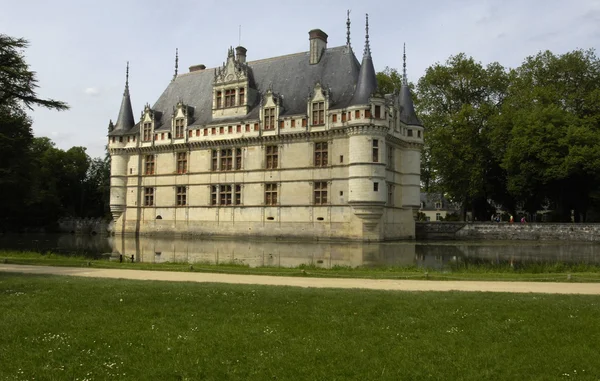 Franciaország, a reneszánsz kastély az Azay le Rideau-Touraine — Stock Fotó