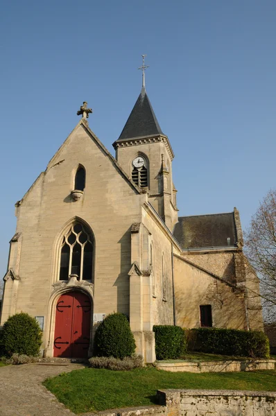 Francia, chiesa di Frénémanville in Val d'Oise — Foto Stock