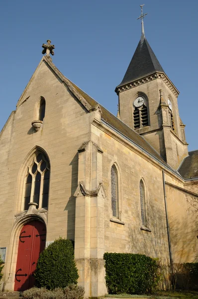 France, church of Frémainville in Val d Oise — ストック写真