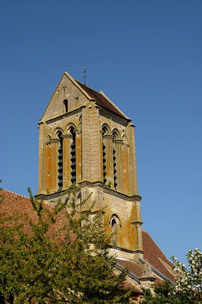 法兰西岛, 赫鲁维尔的老教堂 — 图库照片