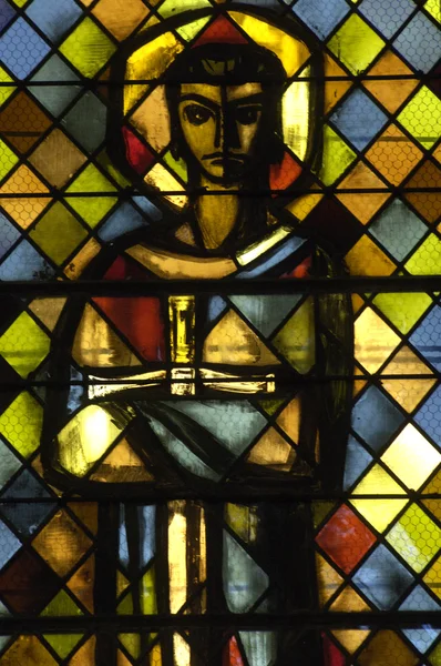 Francia, vidriera en la iglesia de Les Mureaux —  Fotos de Stock