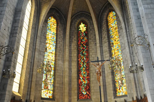 France, interior Les Mureaux Church — Stock Photo, Image